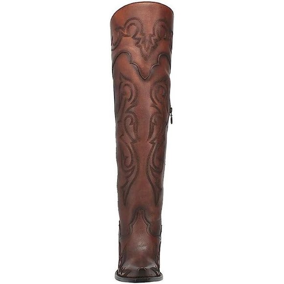 Dan Post Women's Seductress Western Boots - Snip Toe 22" Tall - Picture 9 of 12